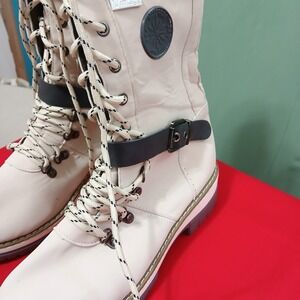 'Vintage' Women's Ankle Boots Sand Beige Size 7 Leather Suede Retro Booties
